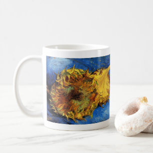 Still Life Two Cut Sunflowers by Vincent van Gogh Coffee Mug