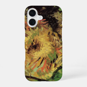 Still Life Two Cut Sunflowers by Vincent van Gogh iPhone 16 Case