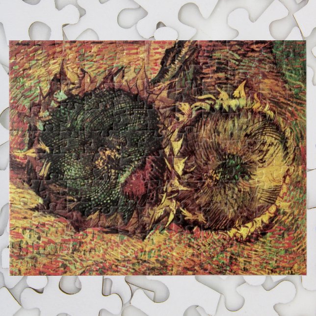 Still Life Two Cut Sunflowers by Vincent van Gogh Jigsaw Puzzle (Creator Uploaded)