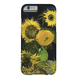 Still Life Vase Five Sunflowers Van Gogh Fine Art Barely There iPhone 6 Case