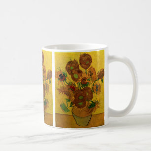 Still Life Vase w 15 Sunflowers Vincent van Gogh Coffee Mug
