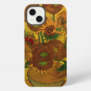 Still Life Vase w 15 Sunflowers Vincent van Gogh iPhone Case