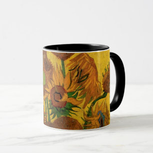 Still Life Vase w 15 Sunflowers Vincent van Gogh Mug