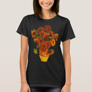 Still Life Vase w 15 Sunflowers Vincent van Gogh T-Shirt