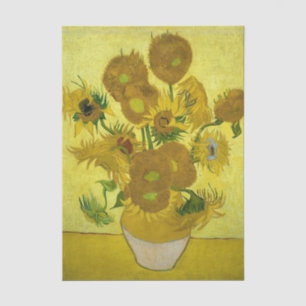Still Life: Vase with Fifteen Sunflowers, Van Gogh Tissue Paper