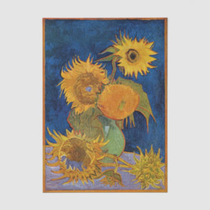 Still Life: Vase with Five Sunflowers by Van Gogh Tissue Paper