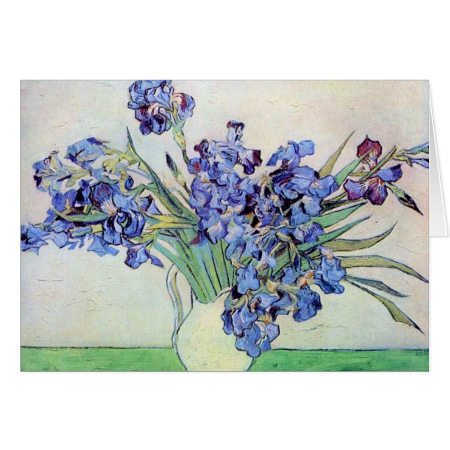 Still Life Vase with Irises by Vincent van Gogh (Front Horizontal)