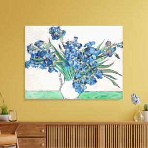 Still Life Vase with Irises by Vincent van Gogh Canvas Print