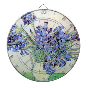 Still Life Vase with Irises by Vincent van Gogh Dartboard