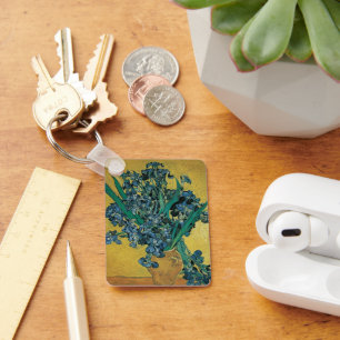 Still Life Vase with Irises by Vincent van Gogh Key Ring