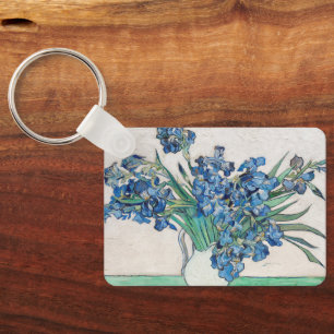 Still Life: Vase with Irises by Vincent van Gogh Key Ring