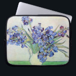 Still Life Vase with Irises by Vincent van Gogh Laptop Sleeve<br><div class="desc">Still Life: Vase with Irises by Vincent van Gogh is a vintage fine art post impressionism still life floral nature painting. A bouquet of lavender bearded iris flowers from a spring garden. The vase is shaped like a pitcher and full of love and romance purple blooms. About the artist: Vincent...</div>