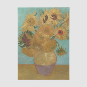 Still Life: Vase with Twelve Sunflowers Van Gogh Tissue Paper