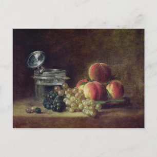 Still Life with a Basket of Peaches Postcard