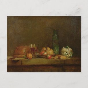 Still Life with a Bottle of Olives, 1760 Postcard