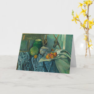 Still Life with a Ginger Jar and Eggplants,Cezanne Card