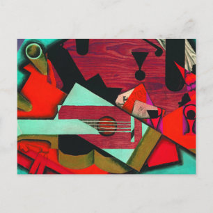 Still Life with a Guitar by Juan Gris Postcard