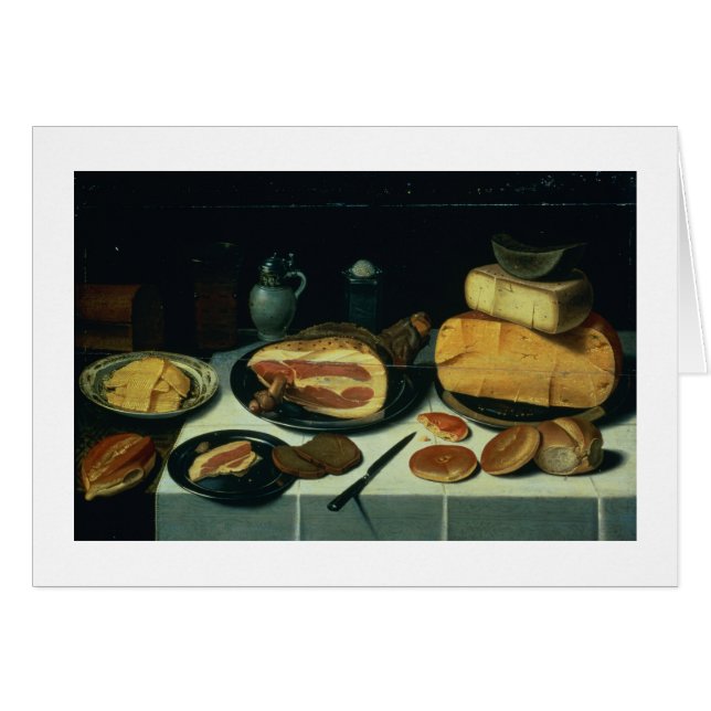 Still Life with a Ham (oil on panel) (Front Horizontal)