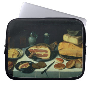 Still Life with a Ham (oil on panel) Laptop Sleeve