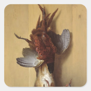 Still Life with a Hare Square Sticker