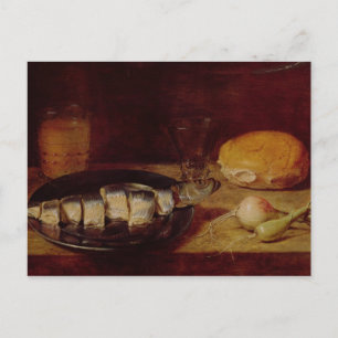Still Life with a Herring Postcard