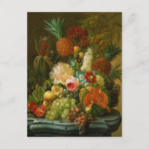 Still Life with a Melon and Grapes Postcard