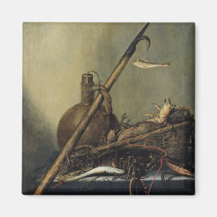 Still Life with a Pitcher and Crustaceans Magnet