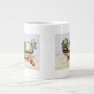 Still life with a trug of vegetables 1996 large coffee mug