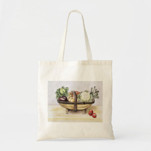 Still life with a trug of vegetables 1996 tote bag