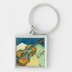 Still Life with a Violin, 1921 Key Ring