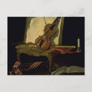 Still Life with a Violin Postcard