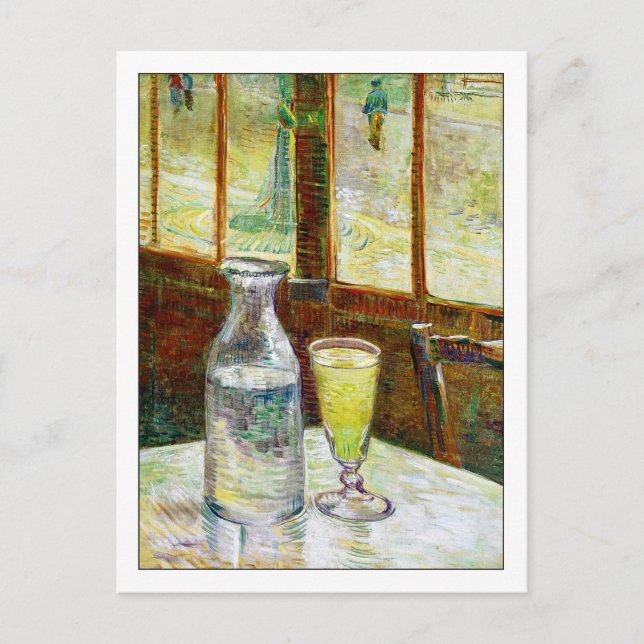 Still Life with Absinthe by Van Gogh Postcard (Front)