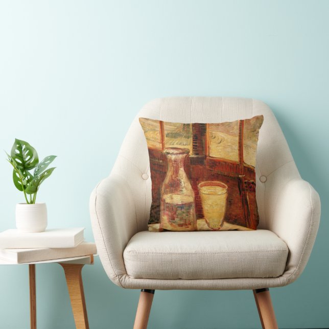 Still Life with Absinthe by Vincent van Gogh Cushion (Chair)