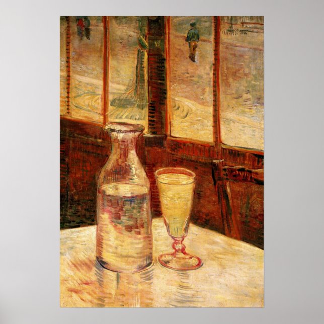 Still Life with Absinthe by Vincent van Gogh Poster (Front)