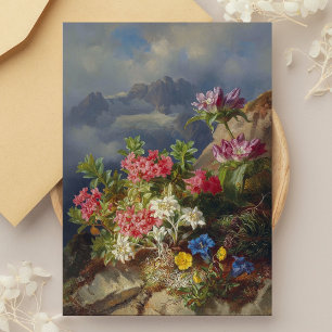 Still Life with Alpine Flowers – Andreas Lach Postcard