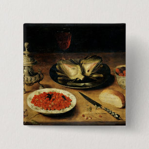 Still Life with an Artichoke 15 Cm Square Badge