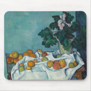 Still Life with Apples and a Pot of Primroses: Mouse Pad