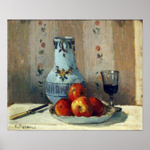 Still Life with Apples and Pitcher - Pissarro Poster