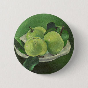 Still life with apples by Mikulas Galanda 6 Cm Round Badge