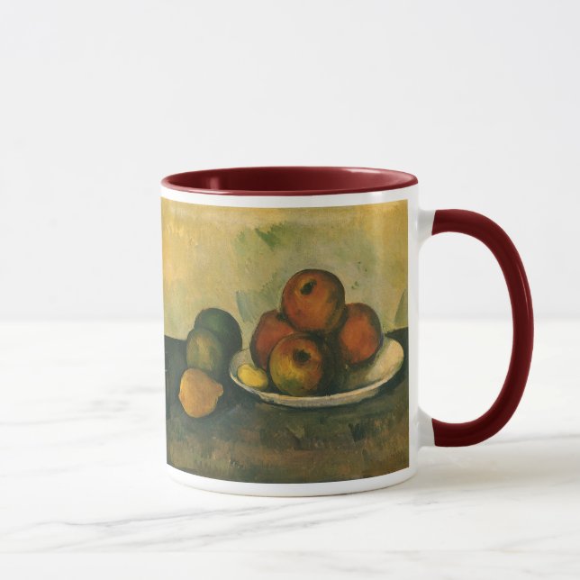 Still Life with Apples by Paul Cezanne Mug (Right)