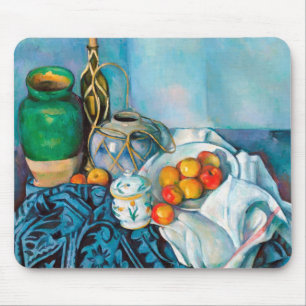 Still Life with Apples  Paul Cézanne painting food Mouse Pad