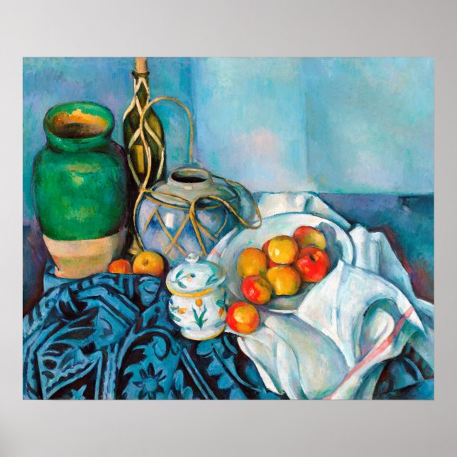 Still Life with Apples  Paul Cézanne painting food Poster (Front)