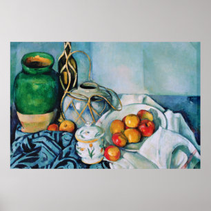 Still Life with Apples, Paul Cézanne Poster