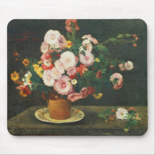 Still life with asters mouse pad