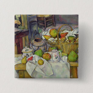 Still life with basket, 1888-90 15 cm square badge