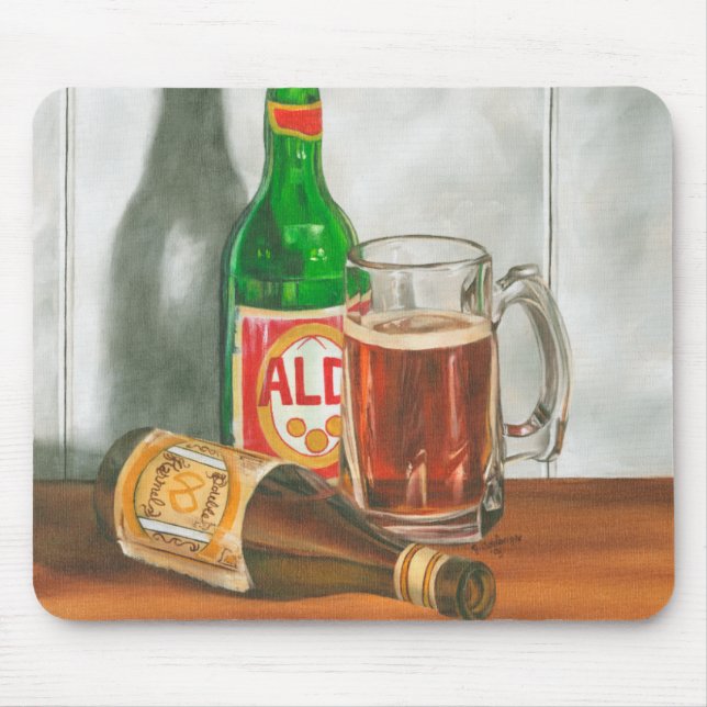 Still Life with Beer by Jennifer Goldberger Mouse Pad (Front)