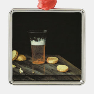 Still life with Beer Glass Metal Tree Decoration