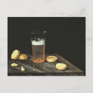Still life with Beer Glass Postcard