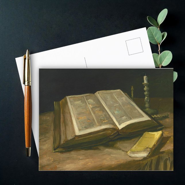 Still life with Bible by Vincent Van Gogh Postcard (Creator Uploaded)