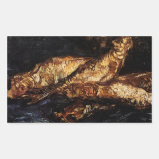 Still Life with Bloaters by Vincent van Gogh Rectangular Sticker